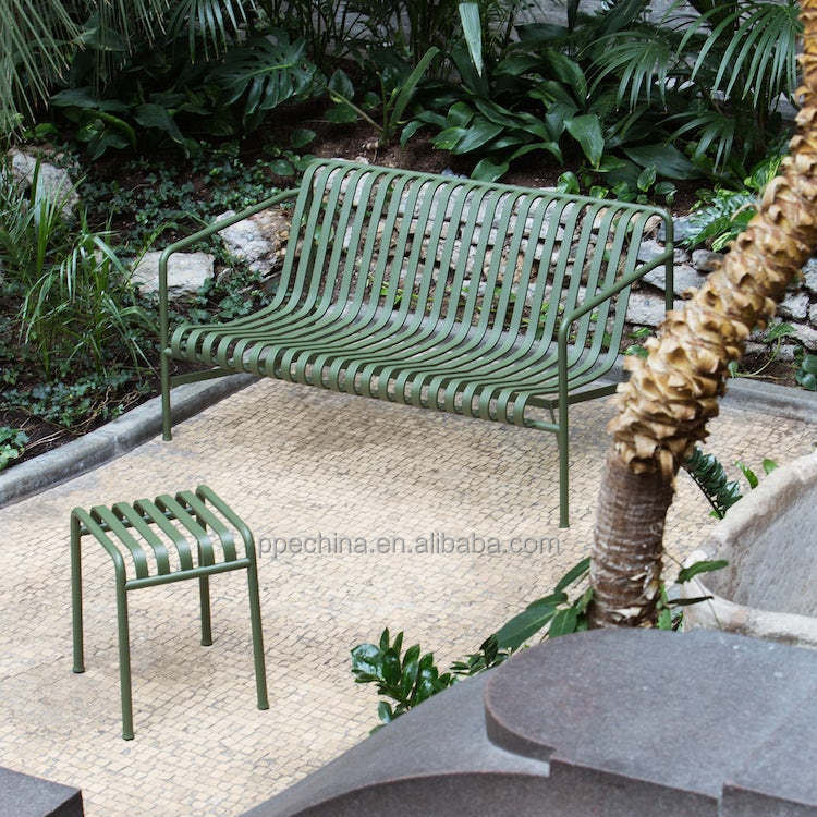 Canapé de Jardin en Métal Design Moderne - Mobilier d'Extérieur Luxe