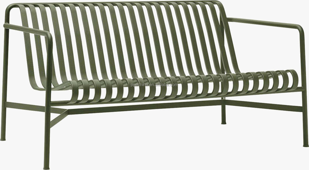 Canapé de Jardin en Métal Design Moderne - Mobilier d'Extérieur Luxe