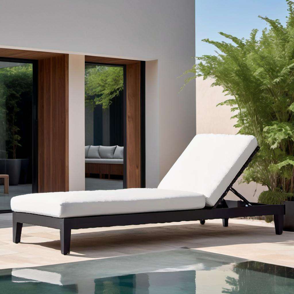 Lit de Soleil d'Extérieur en Aluminium - Chaise Longue de Jardin