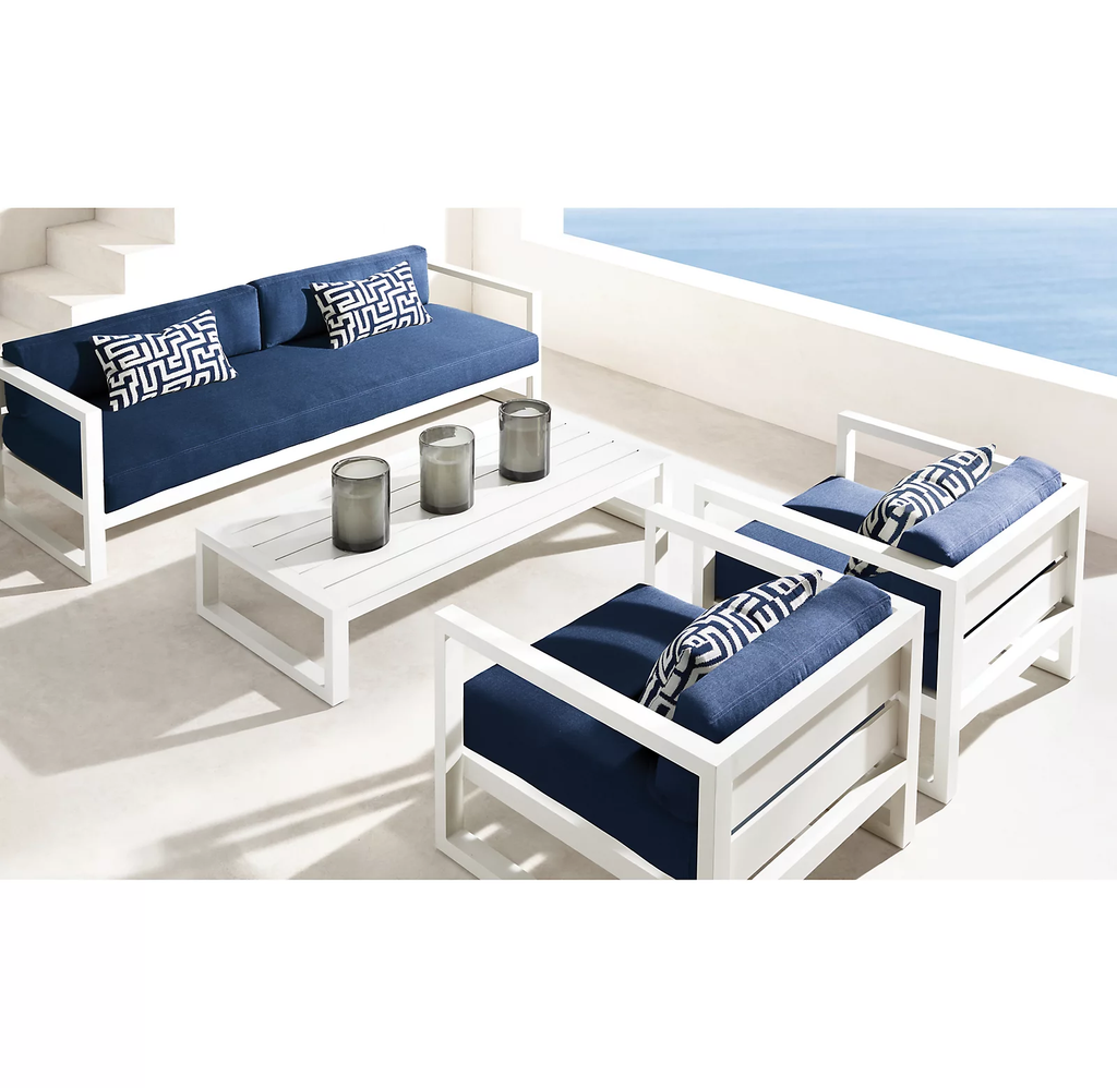 Ensemble de Salon de Jardin Moderne en Aluminium - Mobilier d'Extérieur Luxe