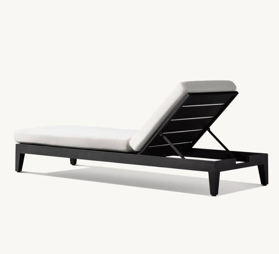 Lit de Soleil d'Extérieur en Aluminium - Chaise Longue de Jardin