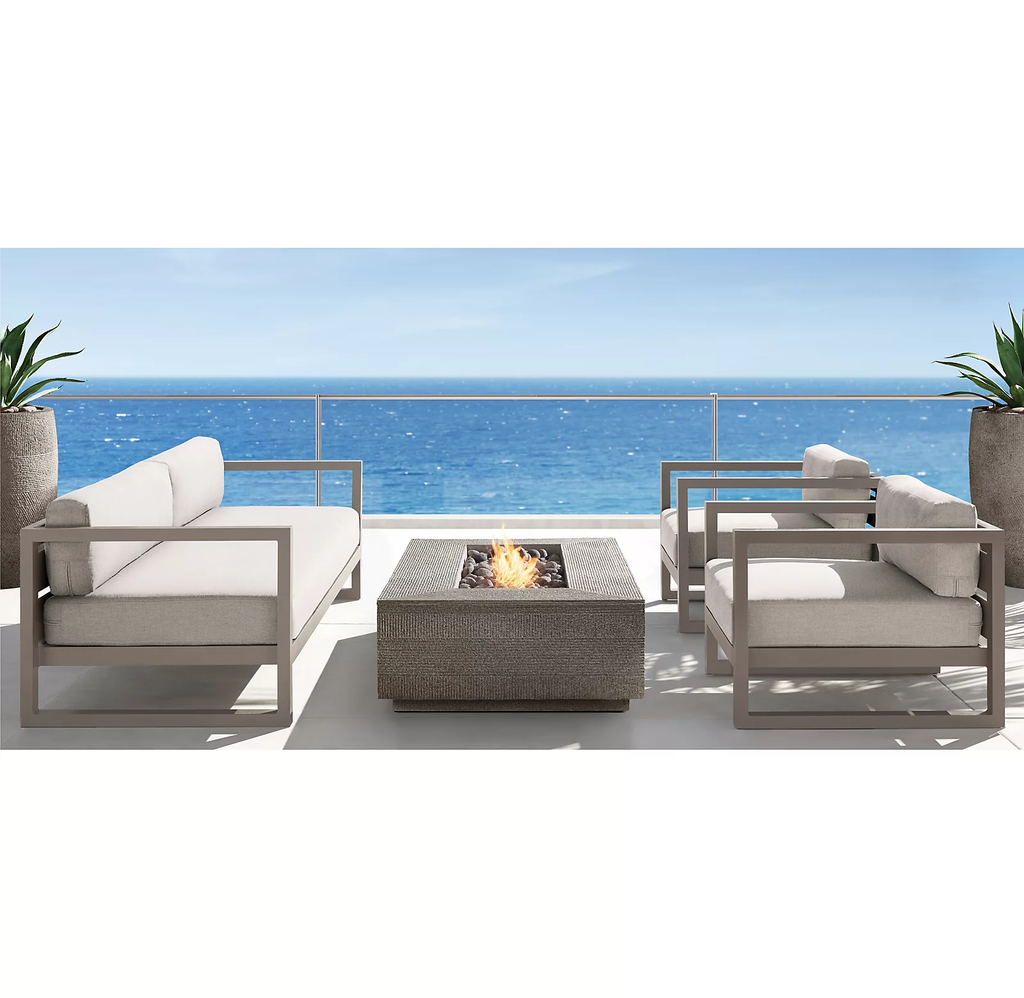 Ensemble de Salon de Jardin Moderne en Aluminium - Mobilier d'Extérieur Luxe
