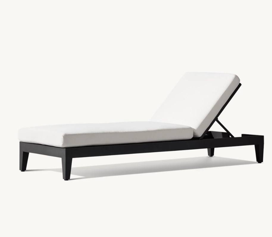Lit de Soleil d'Extérieur en Aluminium - Chaise Longue de Jardin