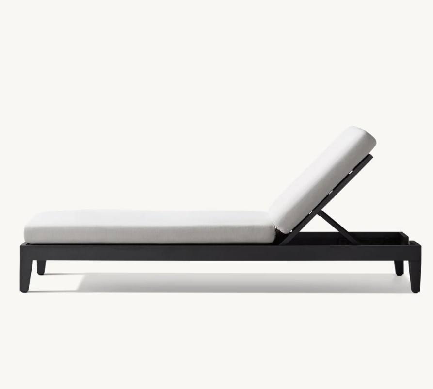 Lit de Soleil d'Extérieur en Aluminium - Chaise Longue de Jardin