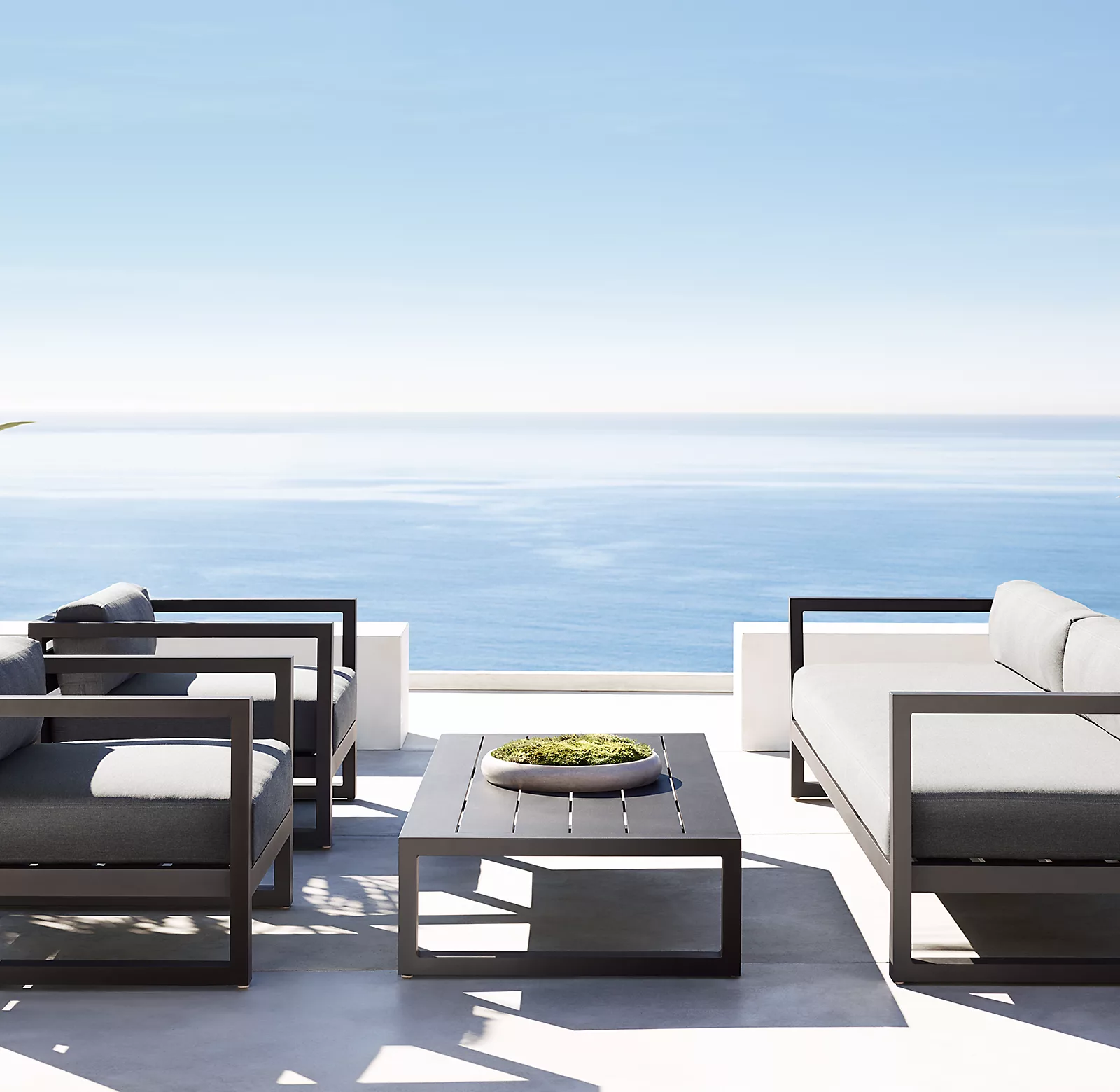 Ensemble de Salon de Jardin Moderne en Aluminium - Mobilier d'Extérieur Luxe